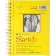 3 Pack Strathmore Sketch Paper Pad 5.5"X8.5"-100 Sheets 350600