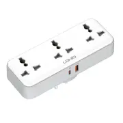 LDNIO SC3317 2500W Rotatable Plug Power Socket with 3AC+USB-A+USB-C PD QC3.0 PPS SCP Fast Charging Power Strip Adapter E