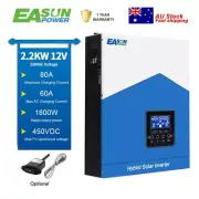 Easun 2000W Off Grid Solar Inverter 12V Pure Sine Wave MPPT 80A Controller +Wifi