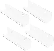 Acrylic Holder for Vinyl Records 4pcs Wall Mount Record Rack Album Rack