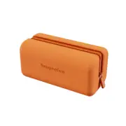 Girls Mini Cosmetic Bag, Portable Travel Storage Bag, Waterproof Wash Bag (Orange)