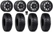KMC Technic 15" Wheels Matte Black 30" Intersect Tires RZR XP 1000 / PRO XP
