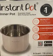 Replacement Bowl Only For InstaPot 8 quart Stainless Steel Bowl/Pot