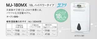 **空運含運含關稅 **MITSUBISHI 三菱 除濕機(MJ-180MX)  23坪(大坪數) 附中文說明書