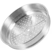Housoutile 36cm Wok Steamer Dumpling Steamer Steaming Basket for Pot Dedicated Silver Accessories Stainless Steel Basket