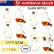 18 x Mini Glass Bottle With Cork Lid Lolly Candy Storage Jar Craft Container AU