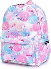 [COLORFUL CANDY STYLE] NM882600 Backpack with Chest Belt Included, Water Repellent, Lightweight Type, Reflector, Fluffy Cute Candy Pop, Waterproof, Lightweight, Stain Resistant, Wrinkle Resistant, Safe,