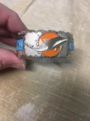 Native American Navajo Bracelet Miami Dolphins Cuff # 2 Nice Workmanship