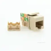 Eaton Ivory Cat6 Snap-In Modular Data Jack 110 Style 8-Position RJ45 5546-6V