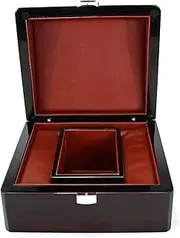 Solid Wood Watch Box Case Piano Lacquer Box Watch Storage Display Storage Rack Gift Box High-end Watch Storage Box (Black) FANDIAO