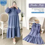 MARITA MIDI 連衣裙蕾絲標籤