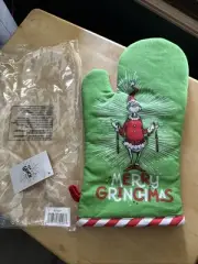 Dr. Seuss, The Grinch Merry Grinchmas Christmas Oven Mitt New With Tags