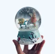 2003 SpongeBob Squarepants Musical Holiday WaterBall Globe Kurt S Adler RARE HTF