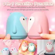 Cute Cartoon Penguin Mist Humidifier Mist Purifier with Fan Home USB Charging