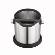 1800ml Stainless Steel Espresso Knock Box Anti Slip Coffee Grind Dump Bin Waste Bin with Detachable Knock Bar