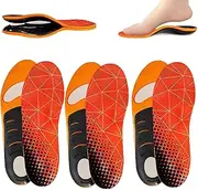 Orthoflexx Arch Support Orthotics, Orthoflexx High Arch Support Orthotics, High Arch Support Insoles Upgraded Version, Plantar Fasciitis Arch Support Insoles Inserts Women Men (3pairs,S)