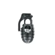Single Barrel Grenade Cord Lock Draw String Toggle Stopper Slider Spring Loaded