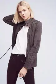 NWT Anthropologie Travis Cargo Jacket, by Love Sam - Gray, size M