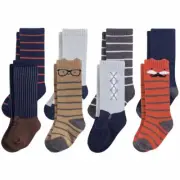 Hudson Baby Knee High Socks, 8-Pack, Handsome Fox Stripe