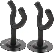 WESIEVYA 2 Sets Guitar Wall Mount Hanger of Ukulele Hooks Easy to Install Sturdy Design for Acoustic Electric Guitars for Home Storage and Display Convenient and Safe Storage