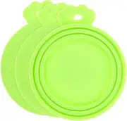 PERSELOSO 3Pcs Silicone Pet Food Can Covers Seal Lids for Dog Cat Food Fits Cans Easy to Install Airtight Preservation Dishwasher Safe
