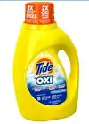 Tide Simply +Oxi Liquid Laundry Detergent, Refreshing Breeze Scent, 50 Fl Oz