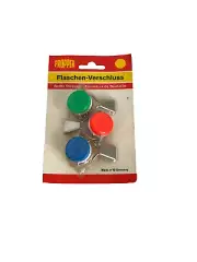 Vintage Propper Bottle Stopper Snap Caps Set of 3 NIB!