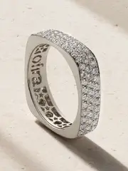 [OFIRA] OFIRA - 18-karat White Gold Diamond Ring - Silver - 6 6 Silver