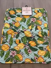 NEW Vera Bradley Lemon Grove Cotton Quilted Placemats Set of 2 Blue Yellow