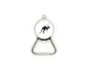 Mexican Kangaroo Simple Black And White Metal Beer Bottle Cap Opener Duty Stainless Steel