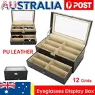 12 Grids Sunglasses Display Box Eyeglasses Glasses Storage Case Holder HOE