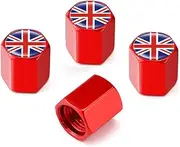 Car Tire Valve Stem Caps,Tire Valve Stem Caps Accessory,Universal Stem Covers for Car, Trucks, Bikes, Motorcycles,Corrosion and Wear Resistance,Styling Decoration Accessories,4Pcs(Red)…