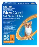 NexGard Spectra For Extra Small Dogs 1.35-3.5kg 3pk
