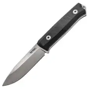 Lion Steel Bushcraft B40 Black Fixed Blade Knife | 8.88" Overall, Sleipner Tool