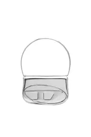 [Diesel] Diesel - 1DR-Iconic shoulder bag in mirrored leather - Shoulder Bags - Woman - Silver UNI Silver