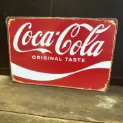 Coca Cola Original Taste Small Repro Tin Sign