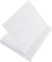 TOGEVAL 200pcs Ruled Index Card: Horizontal Lined Index Cards Heavy Stock Note Pad for School Office Home Notes Flashcards List Study Exams Presentations