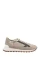 Canvas and suede sneakers with Precious Contour - BRUNELLO CUCINELLI - Beige