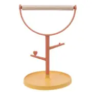 Parrot Playstand Bird Training Stand Perch Gym with Round Poop Tray