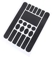 GANAZONO Carbon Protector Set Black Stickers for Easy to Apply Durable Cast Vinyl for Complex Contours Protective Chainstay Guard