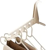 Cloth Drying Rack Foldable - Five-Hole Clothing Laundry Hook | Travel Clothes Hanger for Laundry Space Saving Coat Hook for Bathroom Bedroom