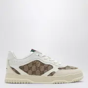 [GUCCI] Re-Web Sneaker in ivory/beige/ebony GG fabric 9,5 UK Beige