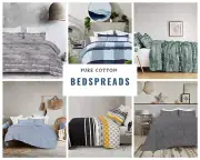 Bedspreads Queen Super King And King Size Duvet 100% Cotton Coverlet Set