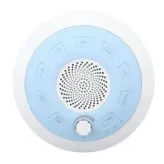 Sapphire Blue Small Travel White Noise Sound Machine With 8 Sounds Timed For
