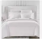 Sky Embroidered Percale Duvet Cover Set King Size In White