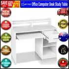 Artiss Computer Desk Office Study Table White Drawer Storage Laptop Student Home