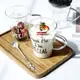 創意英文字母玻璃杯 耐熱早餐牛奶杯 花茶杯水杯有柄辦公室水杯