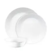 Corelle 12 Piece Dinner Set, Dinnerware Classic Lightweight Microwave Fridge Saf