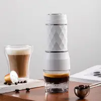 在飛比找蝦皮購物優惠-手動便攜手壓意式濃縮咖啡機 戶外隨行迷你咖啡杯壺NS001