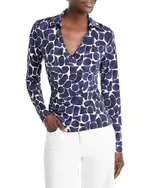 Nic+Zoe Geo Pebble Knit Wrap Top